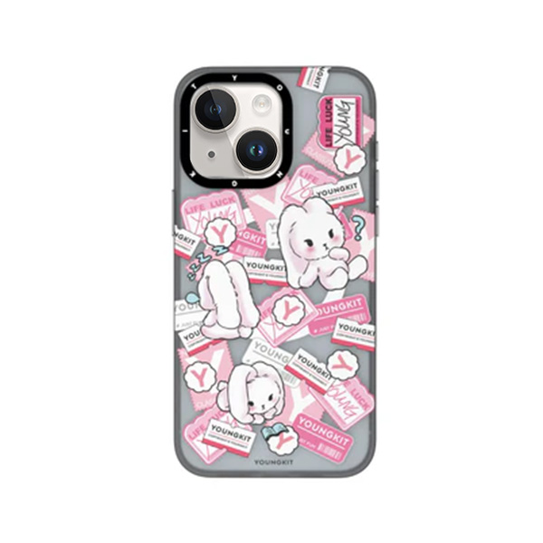 قاب آیفون 13/14/15 یانگکیت مدل Time Bunny YOUNGKIT Time Bunny Journal iPhone 13/14/15 Case